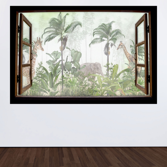 Vinilo Adhesivo Decorativo trampantojo 3D para niños - Infantil - Jungla
