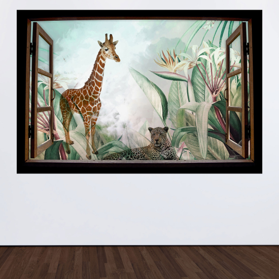 Vinilo Adhesivo Decorativo trampantojo 3D para niños - Infantil - Jungla
