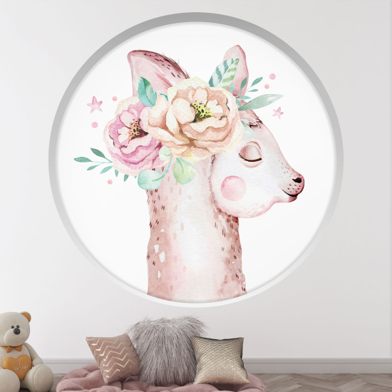 Vinilo Adhesivo Decorativo trampantojo 3D para niños - Infantil - Lama