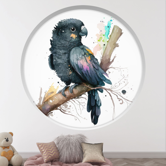 Vinilo Adhesivo Decorativo trampantojo 3D para niños - Infantil - Loro