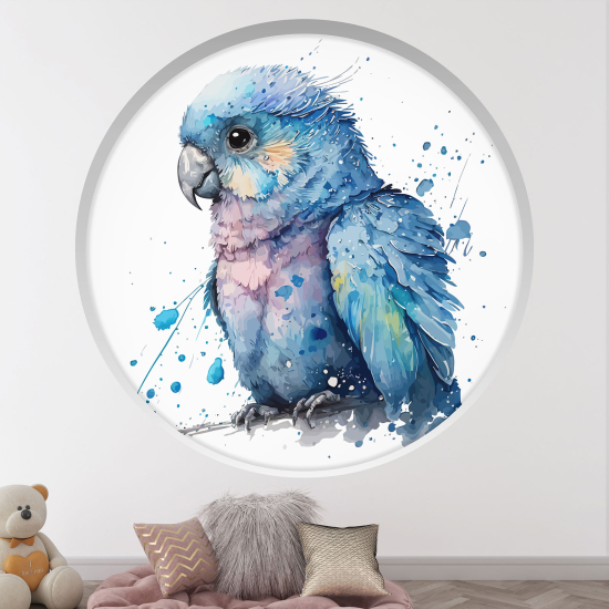 Vinilo Adhesivo Decorativo trampantojo 3D para niños - Infantil - Loro