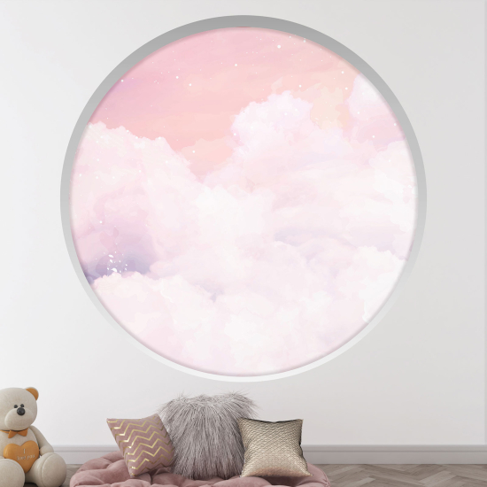 Vinilo Adhesivo Decorativo trampantojo 3D para niños - Infantil - Nubes