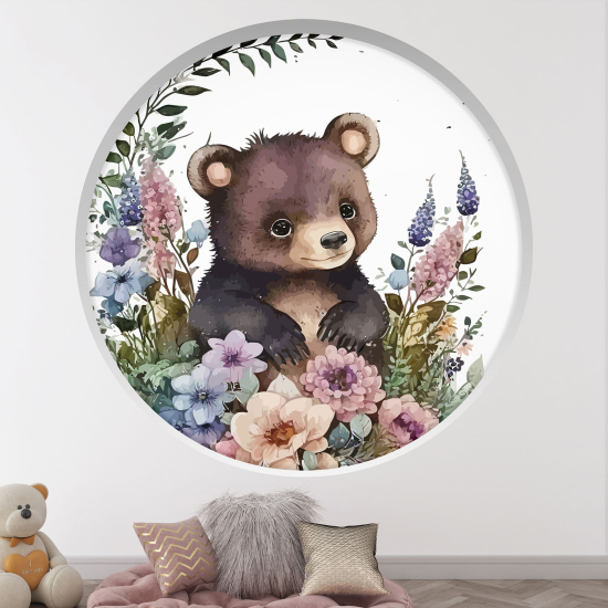 Vinilo Adhesivo Decorativo trampantojo 3D para niños - Infantil - Osito