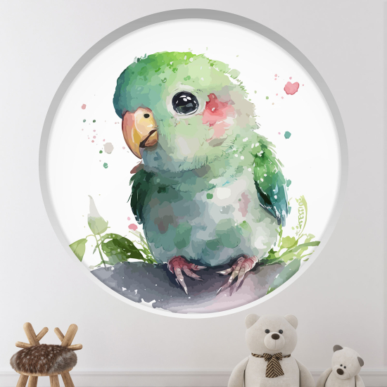 Vinilo Adhesivo Decorativo trampantojo 3D para niños - Infantil - Pájaro