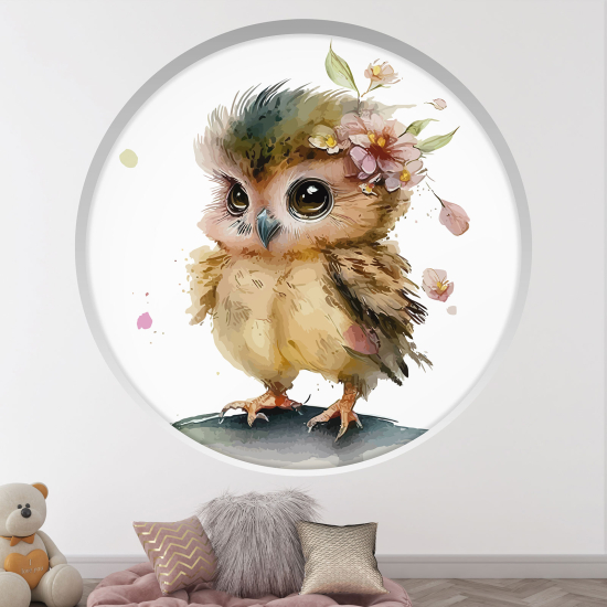 Vinilo Adhesivo Decorativo trampantojo 3D para niños - Infantil - Pájaro