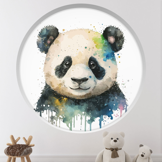 Vinilo Adhesivo Decorativo trampantojo 3D para niños - Infantil - Panda