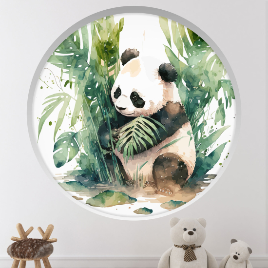 Vinilo Adhesivo Decorativo trampantojo 3D para niños - Infantil - Panda