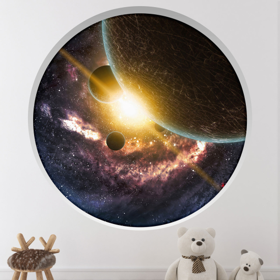 Vinilo Adhesivo Decorativo trampantojo 3D para niños - Infantil - Planetas