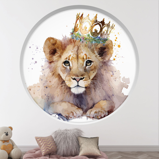 Vinilo Adhesivo Decorativo trampantojo 3D para niños - Infantil - Rey León