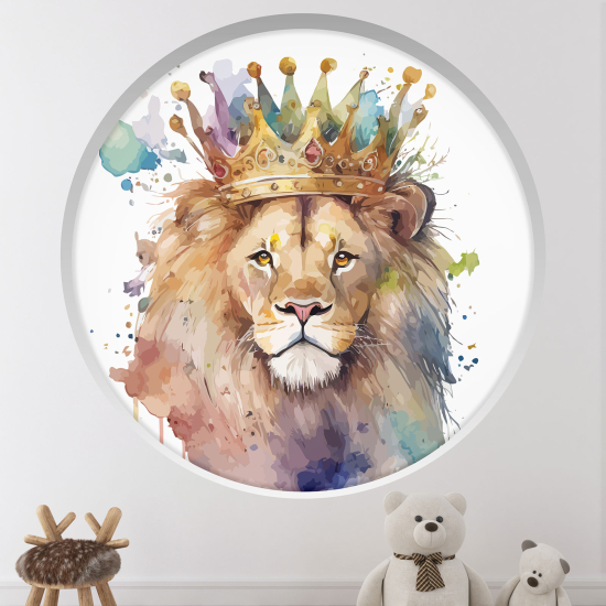 Vinilo Adhesivo Decorativo trampantojo 3D para niños - Infantil - Rey León