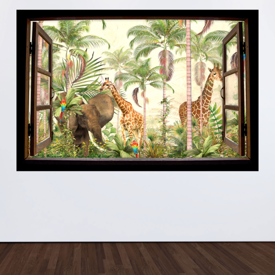 Vinilo Adhesivo Decorativo trampantojo 3D para niños - Infantil - Selvas
