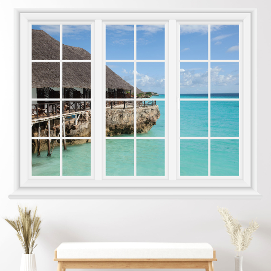 Vinilo Adhesivo Decorativo trampantojo 3D - Paradisíaco