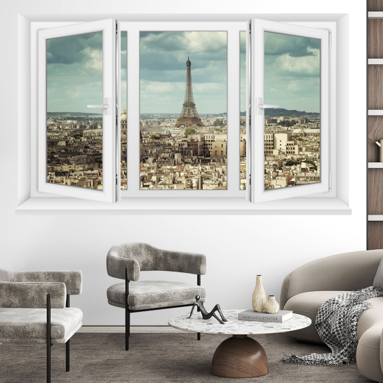Vinilo Adhesivo Decorativo trampantojo 3D - París