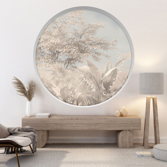 Vinilo Adhesivo Decorativo trampantojo 3D - Plantas Silvestres