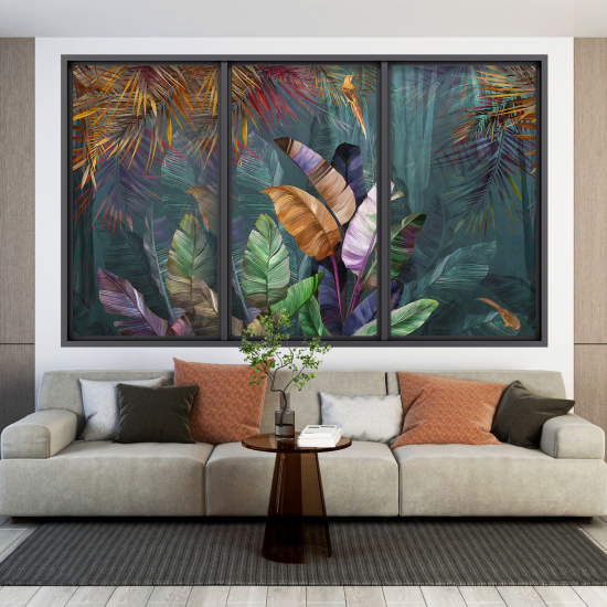 Vinilo Adhesivo Decorativo trampantojo 3D - Plantas Tropicales