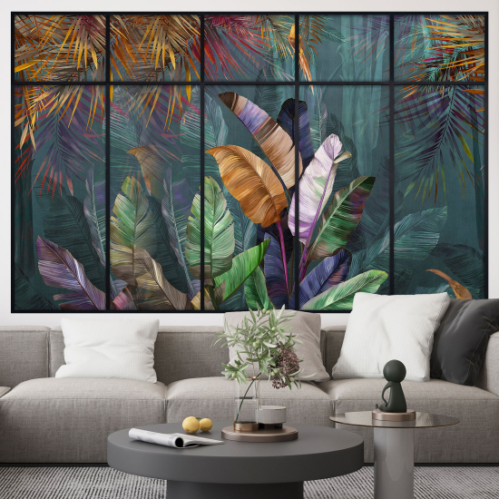 Vinilo Adhesivo Decorativo trampantojo 3D - Plantas Tropicales