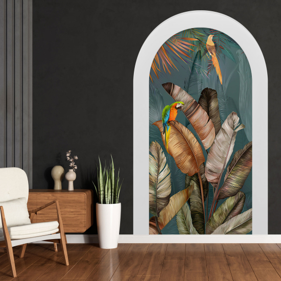 Vinilo Adhesivo Decorativo trampantojo 3D - Plantas tropicales