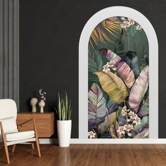 Vinilo Adhesivo Decorativo trampantojo 3D - Plantas tropicales