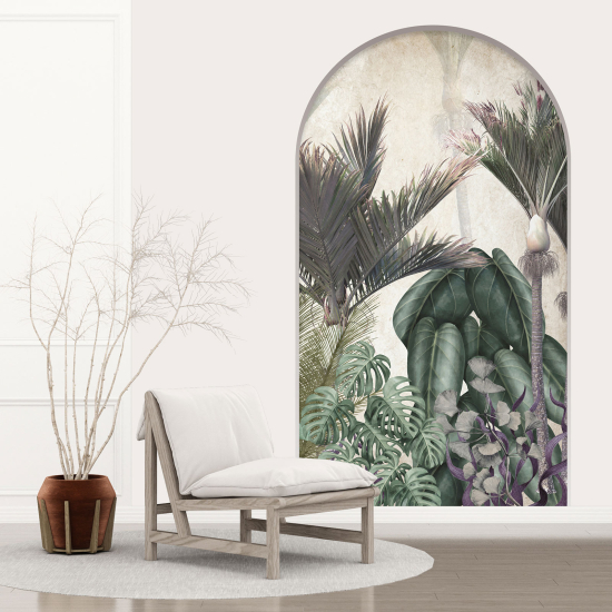 Vinilo Adhesivo Decorativo trampantojo 3D - Plantas tropicales