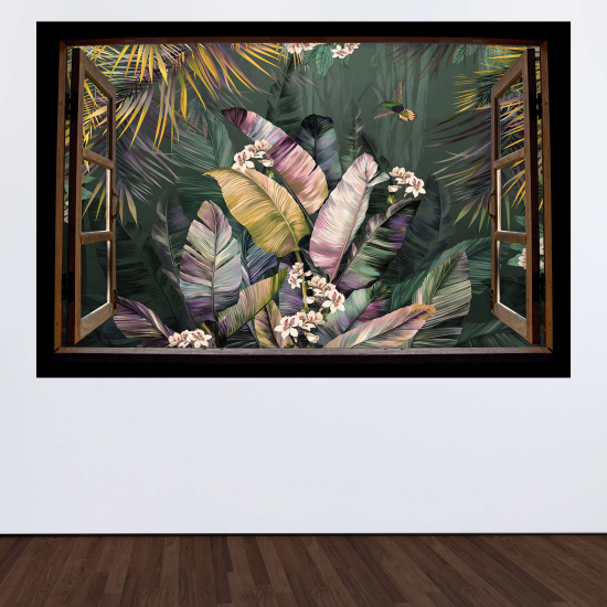 Vinilo Adhesivo Decorativo trampantojo 3D - Plantas tropicales