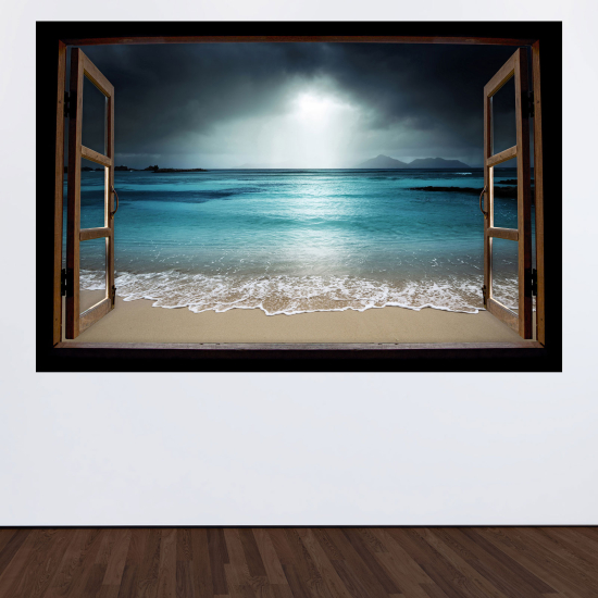Vinilo Adhesivo Decorativo trampantojo 3D - Playa