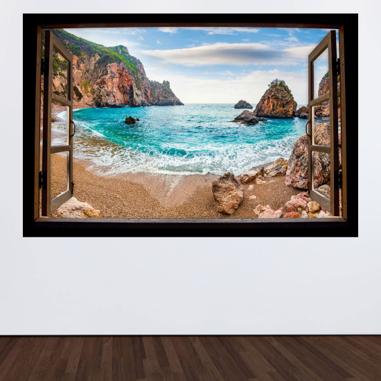 Vinilo Adhesivo Decorativo trampantojo 3D - Playa