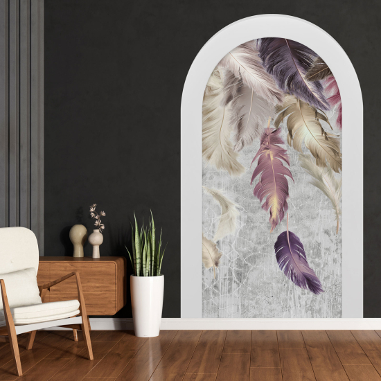 Vinilo Adhesivo Decorativo trampantojo 3D - Plumas