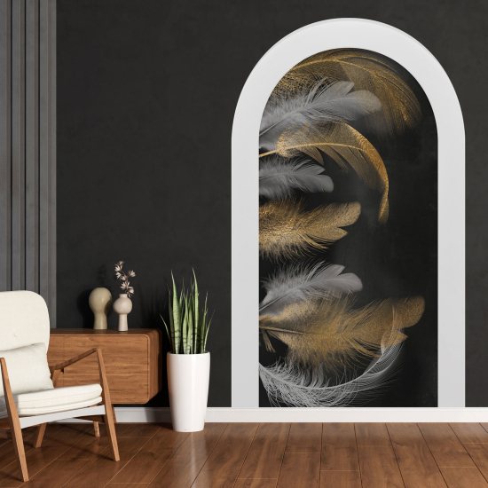 Vinilo Adhesivo Decorativo trampantojo 3D - Plumas