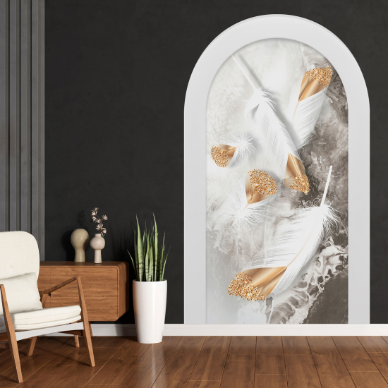 Vinilo Adhesivo Decorativo trampantojo 3D - Plumas