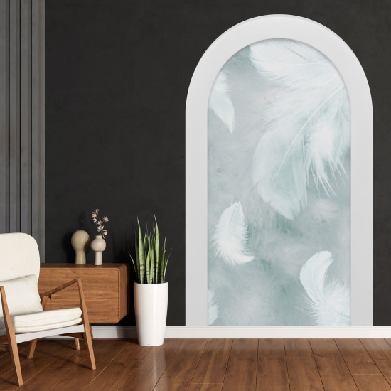 Vinilo Adhesivo Decorativo trampantojo 3D - Plumas