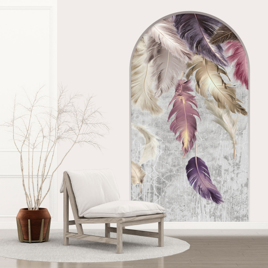 Vinilo Adhesivo Decorativo trampantojo 3D - Plumas