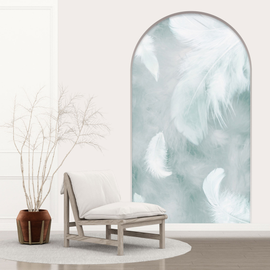 Vinilo Adhesivo Decorativo trampantojo 3D - Plumas
