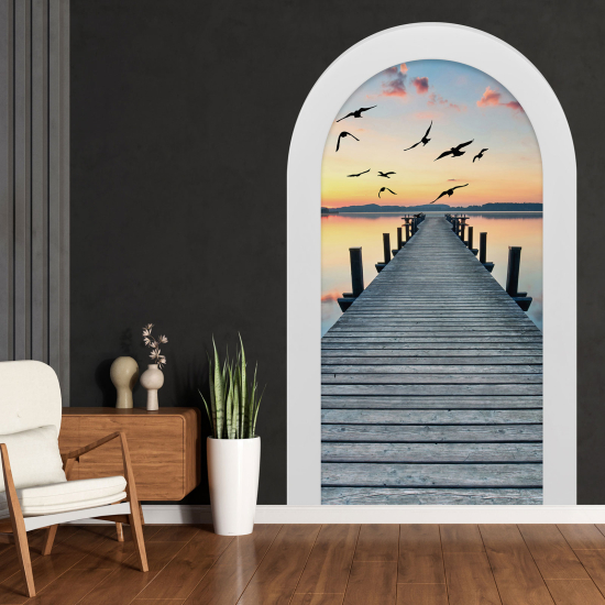 Vinilo Adhesivo Decorativo trampantojo 3D - Pontón
