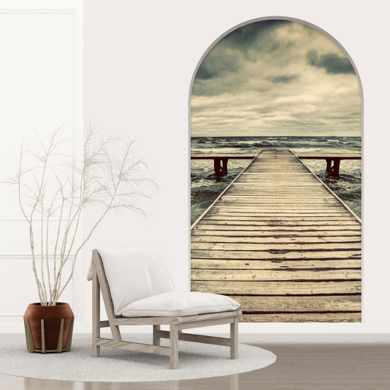 Vinilo Adhesivo Decorativo trampantojo 3D - Pontón