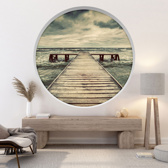 Vinilo Adhesivo Decorativo trampantojo 3D - Pontón