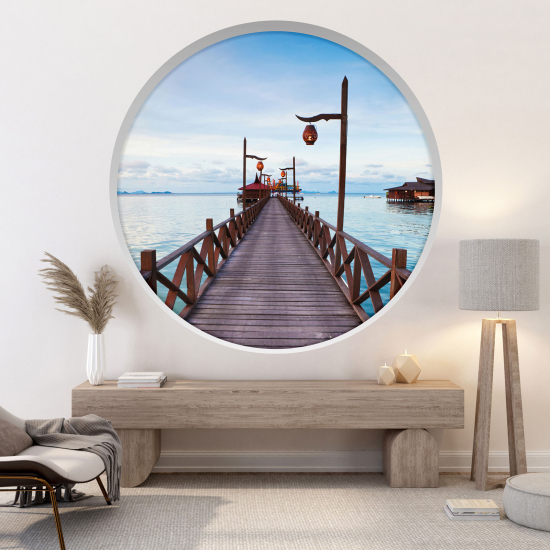 Vinilo Adhesivo Decorativo trampantojo 3D - Pontón