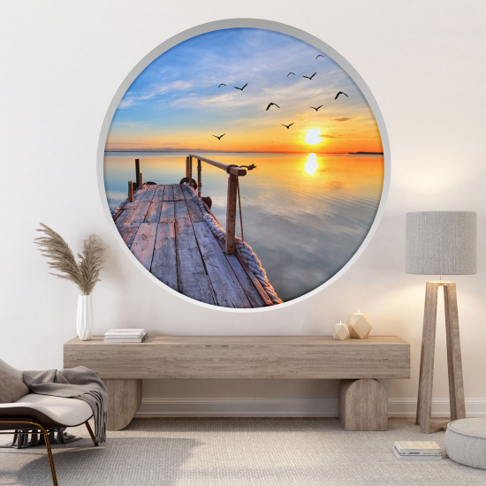 Vinilo Adhesivo Decorativo trampantojo 3D - Pontón