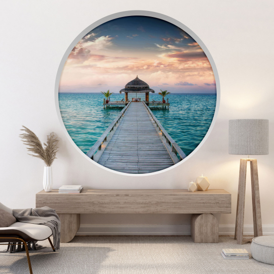 Vinilo Adhesivo Decorativo trampantojo 3D - Pontón
