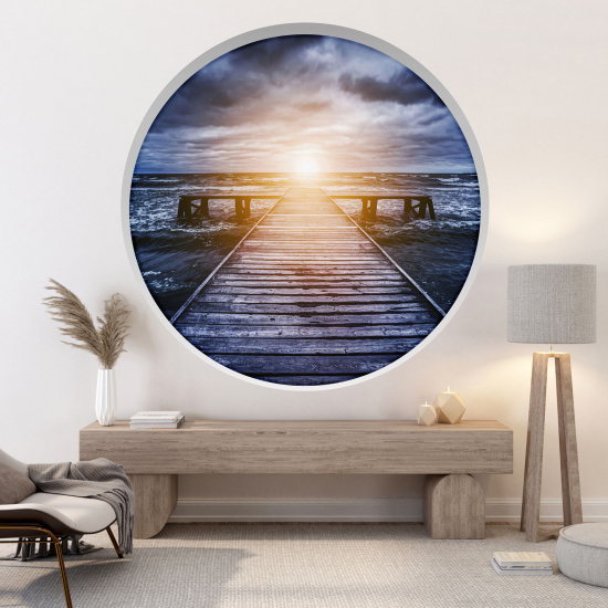 Vinilo Adhesivo Decorativo trampantojo 3D - Pontón