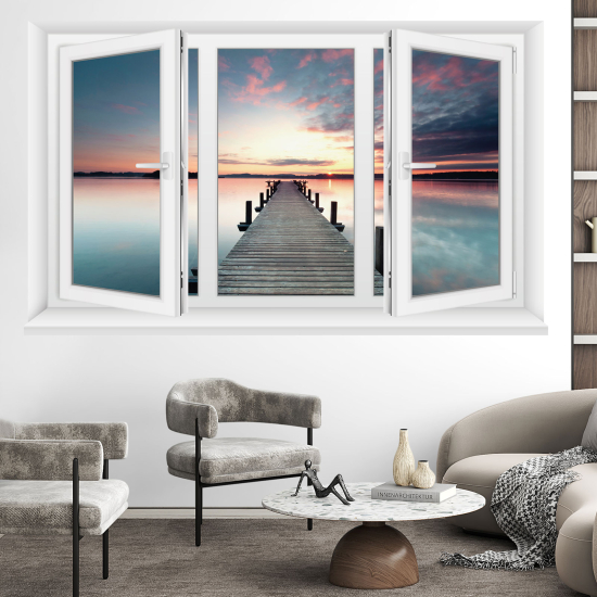Vinilo Adhesivo Decorativo trampantojo 3D - Pontón