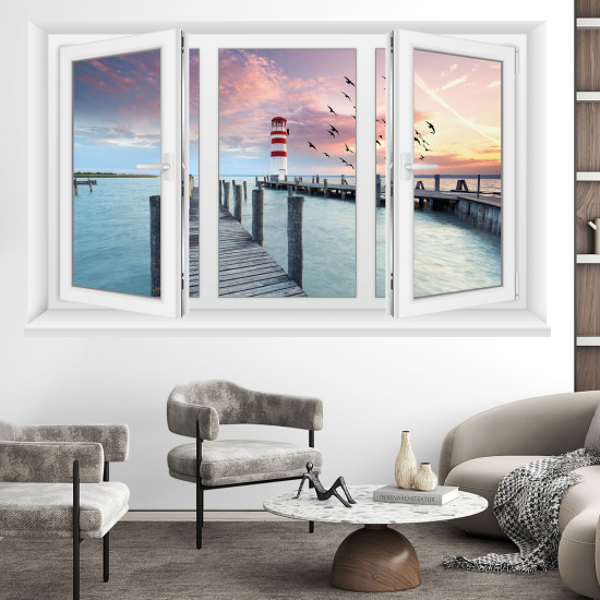 Vinilo Adhesivo Decorativo trampantojo 3D - Pontón