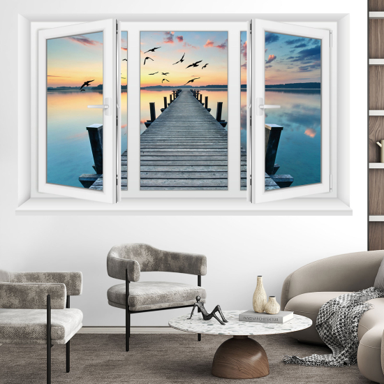 Vinilo Adhesivo Decorativo trampantojo 3D - Pontón