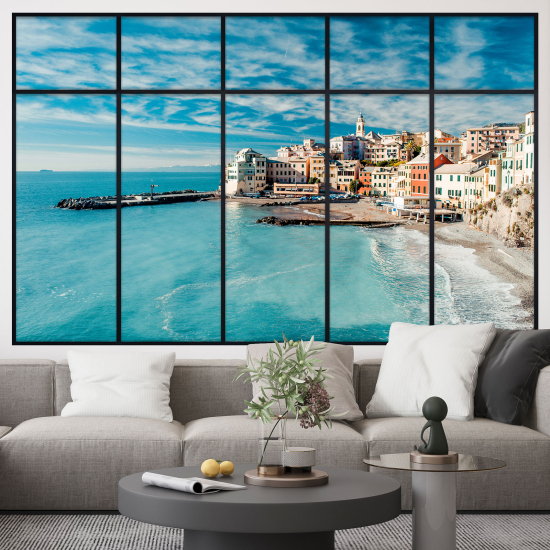 Vinilo Adhesivo Decorativo trampantojo 3D - Pueblo