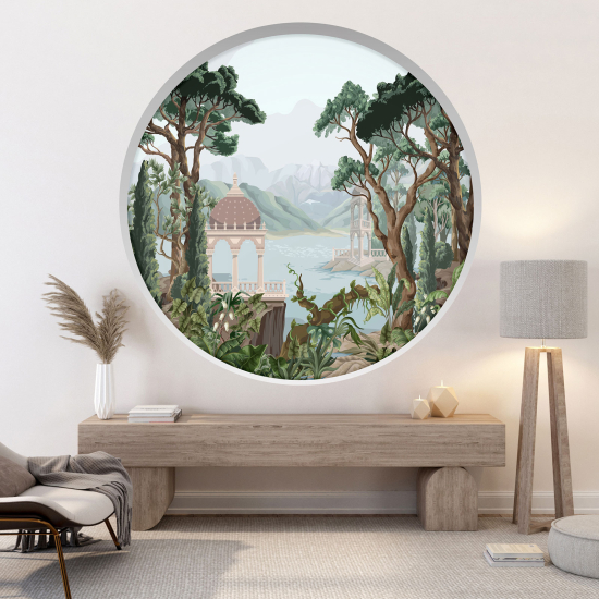 Vinilo Adhesivo Decorativo trampantojo 3D - Pueblo