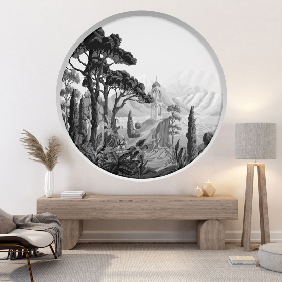 Vinilo Adhesivo Decorativo trampantojo 3D - Pueblo