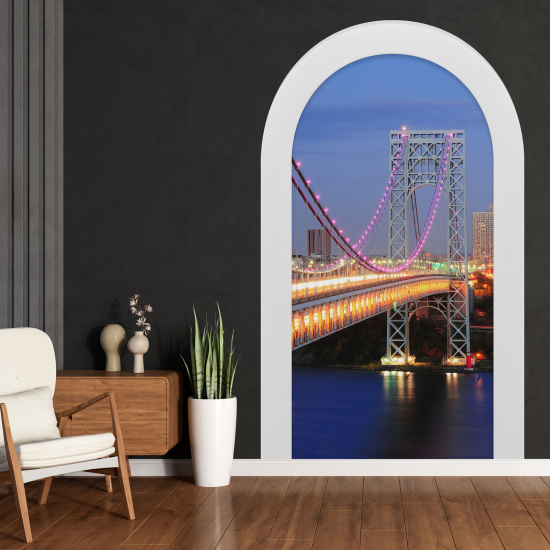 Vinilo Adhesivo Decorativo trampantojo 3D - Puente