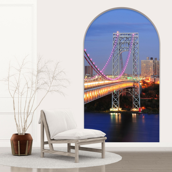 Vinilo Adhesivo Decorativo trampantojo 3D - Puente