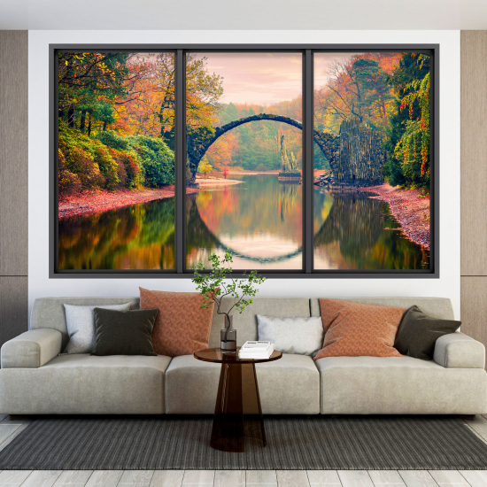 Vinilo Adhesivo Decorativo trampantojo 3D - Puente del Diablo