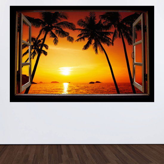 Vinilo Adhesivo Decorativo trampantojo 3D - Puesta de Sol