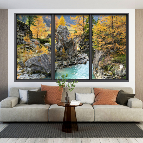Vinilo Adhesivo Decorativo trampantojo 3D - Río